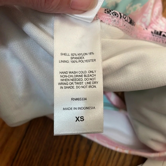 Salt + Cove Cinched-Back Hipster Swimsuit Sea Blue Juniors size XS NWT - Picture 7 of 7